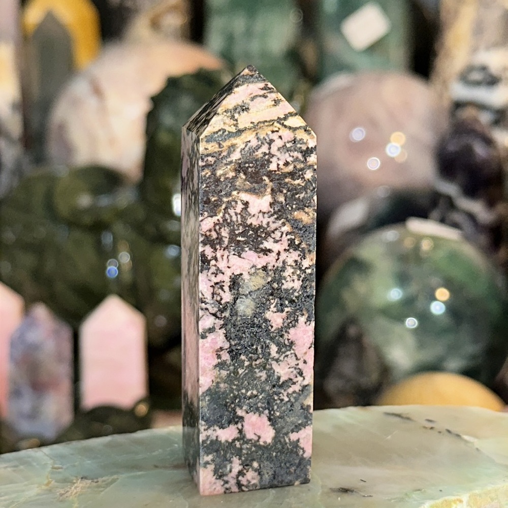 🌸SALE🌸 Rhodonite 4 Sided Crystal Point! - Picture 4 of 5